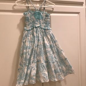 EUC Plum Pudding girls’ floral sundress 4T